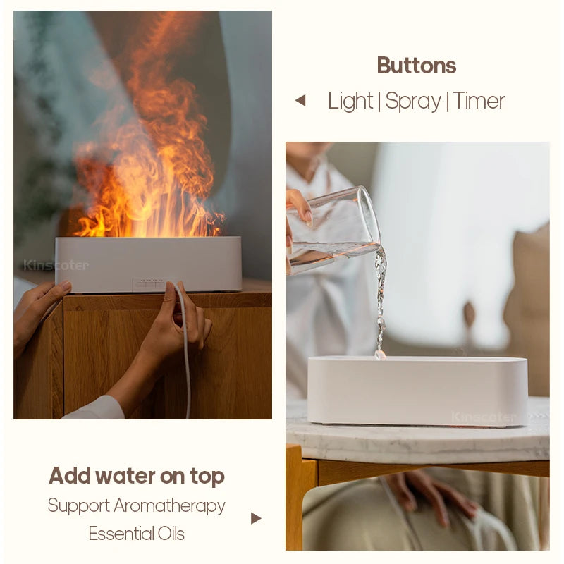 Diffuseur effet flamme chambre
