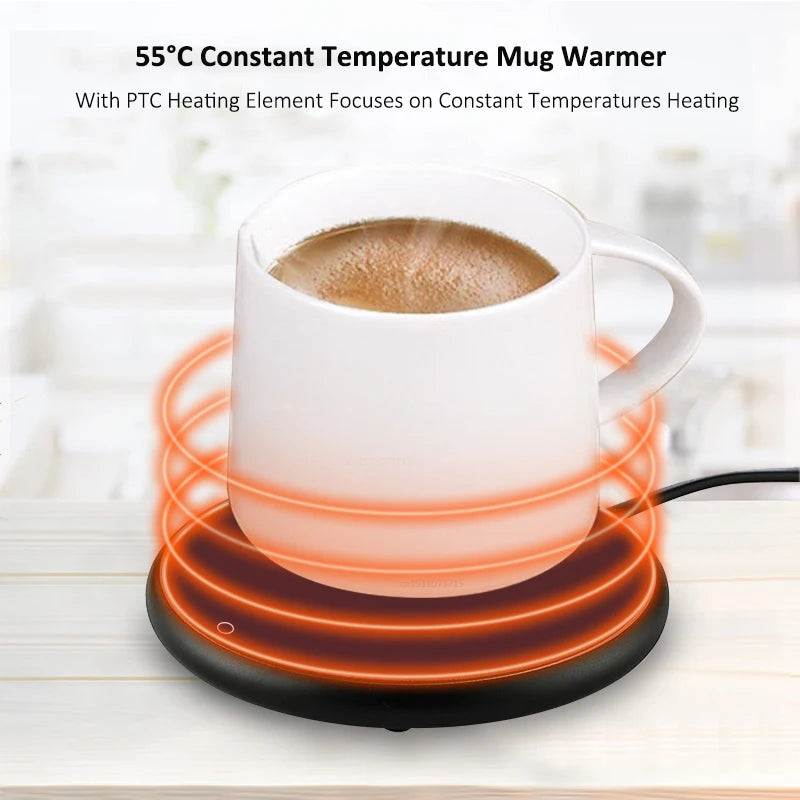 Chauffe-tasse sur le bureau