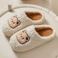 Chaussons ourson beige