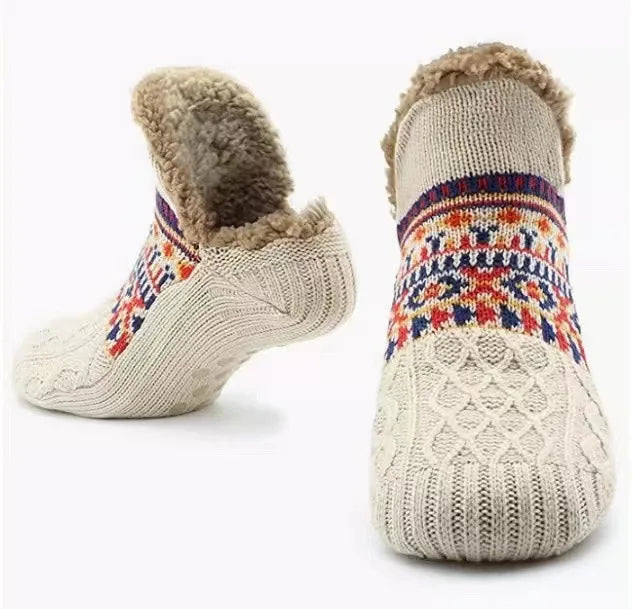 Chaussettes cocooning beige